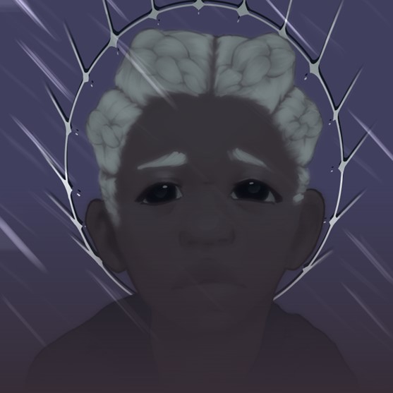 Drawing of a black boy